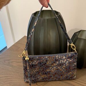 HOBO Metallic Mirror Leopard Print Darcy Crossbody